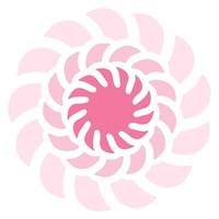 roze pastelbloem. vector