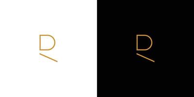 eenvoudig en modern letter r initialen logo-ontwerp vector
