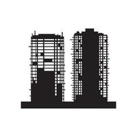 bouw gebouw onroerend goed wolkenkrabber logo vector pictogram symbool illustratie ontwerp