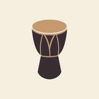 afrika traditioneel muziekinstrument logo vector pictogram symbool illustratie ontwerp