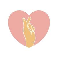 vinger zeggen liefde abstract logo ontwerp, vector grafisch symbool pictogram illustratie creatief idee