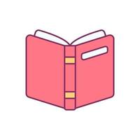 open boek premium pictogram teken symbool vector