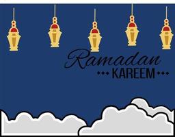 sjabloon naar ramadan karrem vector