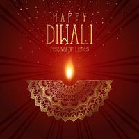 Decoratieve Diwali-achtergrond vector