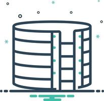 mixpictogram voor opslagtank vector