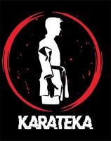 eenvoudige karate logo vector