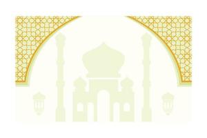 abstracte islamitische achtergrond met traditionele sieraad groene kleur. vectorillustratie. vector