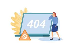 404 fout illustratie exclusieve ontwerpinspiratie vector