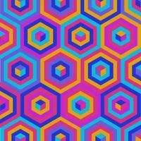 abstracte geometrische illustratie met psychedelische kleur. toepasbaar voor achtergrondontwerp, omslagontwerp, mobiele omslag, poster, printpatroon en vele andere printgerelateerde items. vector