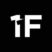 1 f logo-ontwerp modern vector