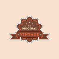 vintage badge symbool ontwerp, zeer afdrukbare pictogram symbool. sticker vector