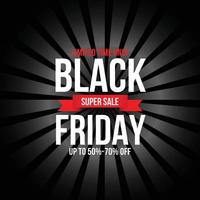 black friday sale met speciale korting. vector illustratie