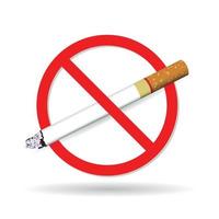 Verboden te roken "bordje. vector