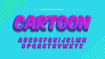 Roze Cartoon Typografie vector