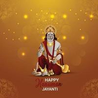 vectorillustratie met vectorillustratie van happy hanuman jayanti vector