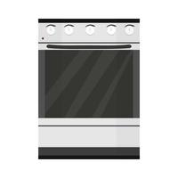 keukenfornuis, apparatuur om te koken geïsoleerd op een witte achtergrond voorraad vectorillustratie. vlakke stijl, grafisch object in lichte kleuren. vector