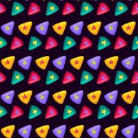 kleurrijke driehoek met ster in plat patroon vector