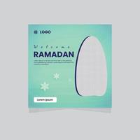 ramadan islamitische sociale media banner vector