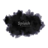 zwarte grunge splash aquarel vector achtergrond