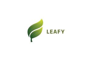 groen blad milieuvriendelijk logo vector