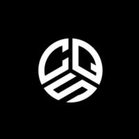 CQ brief logo ontwerp op witte achtergrond. cqs creatieve initialen brief logo concept. cqs brief ontwerp. vector