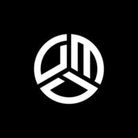 DM brief logo ontwerp op witte achtergrond. dmd creatieve initialen brief logo concept. dmd-briefontwerp. vector