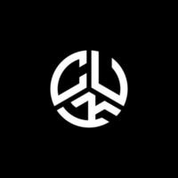 cuk brief logo ontwerp op witte achtergrond. cuk creatieve initialen brief logo concept. cuk brief ontwerp. vector