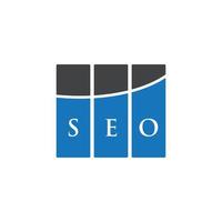 seo brief logo ontwerp op witte achtergrond. seo creatieve initialen brief logo concept. seo brief ontwerp. vector