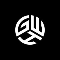 gwh brief logo ontwerp op witte achtergrond. gwh creatieve initialen brief logo concept. gwh brief ontwerp. vector