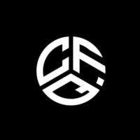 cfq brief logo ontwerp op witte achtergrond. cfq creatieve initialen brief logo concept. cfq-briefontwerp. vector