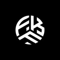 fkf brief logo ontwerp op witte achtergrond. fkf creatieve initialen brief logo concept. fkf brief ontwerp. vector