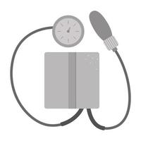 vector platte tonometer pictogram. medische apparatuur foto geïsoleerd op een witte achtergrond. gezondheidszorg, onderzoek en laboratoriumconcept. illustraties voor gezondheidscontrole of behandeling