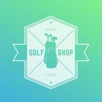 golfwinkel embleem, vector logo, badge