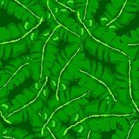 ruwe bananenblad naadloze patroon. tropische achtergrond. camouflage groene bladeren. vector