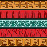 abstract afrikaans kleuren naadloos patroon vector