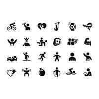 fitness iconen vector ontwerp