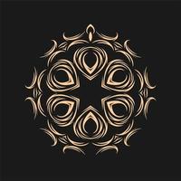 vector mandala sieraad. vintage decoratieve elementen. oosters rond patroon. islam, arabisch, indisch, turks, pakistan, chinees, Ottomaanse motieven. gratis vector