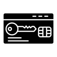 keycard glyph-pictogram vector