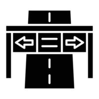 snelweg glyph icoon vector