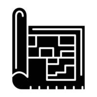 architectuur glyph icoon vector