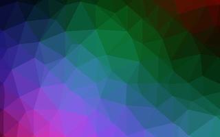 donkere veelkleurige, regenboog vector abstracte mozaïek achtergrond.