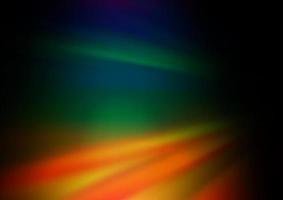 donkere veelkleurige, regenboog vector wazig en gekleurd sjabloon.