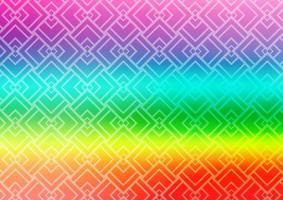 licht veelkleurig, regenboog vectorpatroon met smalle lijnen. vector