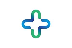 moderne gezondheidszorg medische logo sjabloon. vector