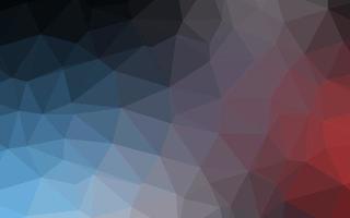 donkerblauwe, rode vector driehoek mozaïek textuur.