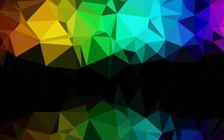 donkere veelkleurige, regenboog vector abstracte mozaïek achtergrond.