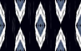 klassieke blauwe en witte ikat naadloze patroon geometrische etnische oosterse traditionele borduurwerk style.design voor achtergrond,tapijt,mat,behang,kleding,inwikkeling,batik,stof,vectorillustratie. vector