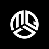 mqd brief logo ontwerp op zwarte achtergrond. mqd creatieve initialen brief logo concept. mqd brief ontwerp. vector