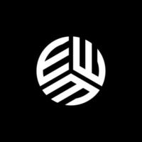 ewm brief logo ontwerp op witte achtergrond. ewm creatieve initialen brief logo concept. ewm brief ontwerp. vector