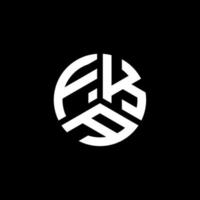 fka brief logo ontwerp op witte achtergrond. fka creatieve initialen brief logo concept. fka brief ontwerp. vector